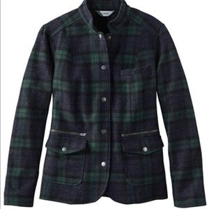 L.L. Bean Stonington Plaid Jacket Size M